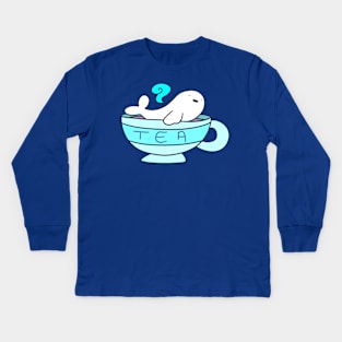 Baby Harp Seal Tea Kids Long Sleeve T-Shirt